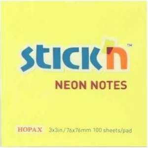 Stickn Eco Notes 100 Yaprak Pastel Sarı Yapışkanlı Not Kağıdı 76 x 76 mm