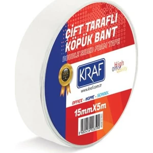 Çift Taraflı Köpük Bant 15 mm x 5 mt