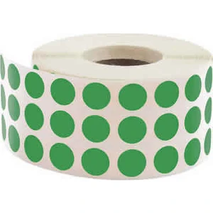 Nokta Etiket 10 mm Yeşil