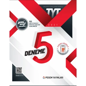 Pegem Akademi Yayıncılık 2021 TYT Tamamı Çözümlü 5 Deneme Sınavı