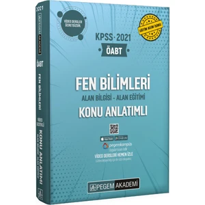 Pegem Akademi Yayıncılık 2021 KPSS ÖABT Fen ve Teknoloji Konu Anlatımlı