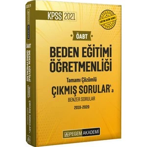 Pegem Akademi Yayıncılık 2021 KPSS ÖABT Beden Eğitimi Öğretmenliği Çıkmış Sorular