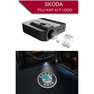 BTM Otomotiv Skoda Marka Pilli Kapı Altı Logo Sensörlü