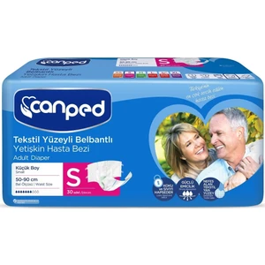 Belbantlı Tekstil Yüzeyli Hasta Bezi Küçük (Small) 30'lu