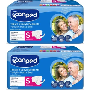 Belbantlı Tekstil Yüzeyli Hasta Bezi Küçük (Small) 60'lı (2X30)