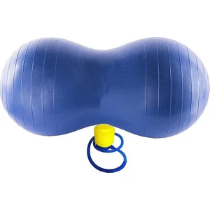 Fıstık Pilates Topu 90X45 cm Mavi+ Pompa