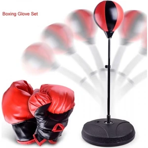 Çocuk Boks Standı 70-105 cm Refleks Topu Boks Seti