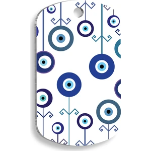 Pet Tag Art Nazar Boncuğu Desenli Kedi Köpek Künyesi