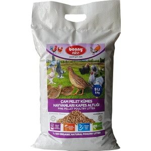 Bonny Nice Bıldırcın Güvercin Keklik Süs Tavukları Kafes Altlığı 5 kg 10 L