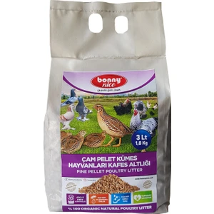 Bonny Nice Bıldırcın Güvercin Keklik Süs Tavukları Kafes Altlığı 2 kg 4 L