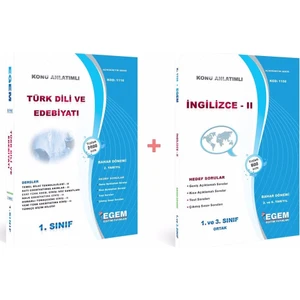 Egem Eğitim Yayınları AÖF Türk Dili ve Edebiyatı 1. Sınıf 2. Dönem Tüm Dersler Bahar
