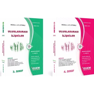 Egem Eğitim Yayınları AÖF Uluslararası İlişkiler 3 ve 4. Sınıf 6 ile 8. Dönem Bahar