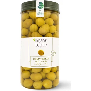 Organik Teyze Domat Kırma Yeşil Zeytin (161-180, 3XL) 1 kg