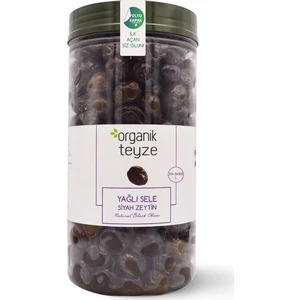 Organik Teyze Sevinç Teyze Yağlı Sele Siyah Zeytin 1 kg