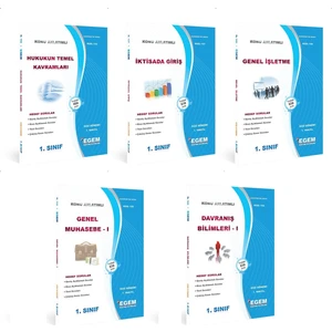 Egem Eğitim Yayınları AÖF Siyaset Bilimi ve Kamu Yönetimi 1. Sınıf 1. Dönem (Güz)