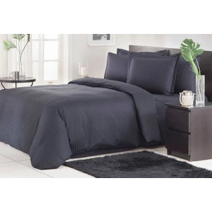 - Siyah Line Pamuk Saten Çift Kişilik Nevresim Takımı