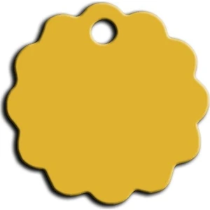 Pet Tag Art Küçük Papatya Kedi ve Köpek Künyesi Sarı