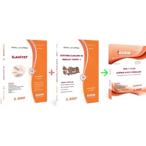 Egem Eğitim Yayınları AÖF İlahiyat 2. Sınıf 3. Dönem Full Set (Güz)