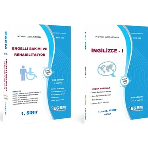 Egem Eğitim Yayınları AÖF Engelli Bakımı ve Rehabilitasyon 1. Sınıf 1. Dönem Tüm Dersler (Güz)