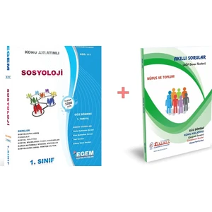 Egem Eğitim Yayınları AÖF Sosyoloji 1. Sınıf 1. Dönem "güz"