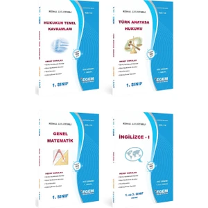 Egem Eğitim Yayınları AÖF Yerel Yönetimler 1. Sınıf 1. Dönem (Güz)