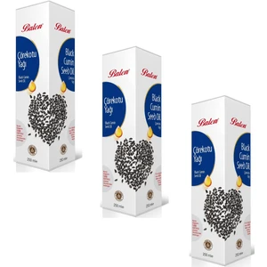 Çörekotu Yağı 250 ml x 3 'lü Soğuk Pres