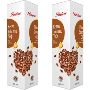 Keten Tohumu Yağı 250 ml x 2'li Soğuk Pres