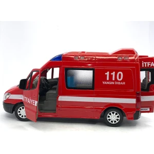 1:32 Işıklı Sesli Metal Polis - Jandarma - Itfaiye Araba Mercedes Benz Sprinter