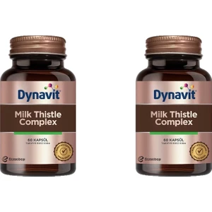 Dynavit Milk Thistle Complex Takviye Edici Gıda 60 Kapsül 2'li Paket