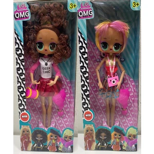 2 Li Gerçek Saçlı L.O.L. Bebek Omg Sonsuz Hareketli Tekli L.O.L. Omg Bebek - Ürün 26CM