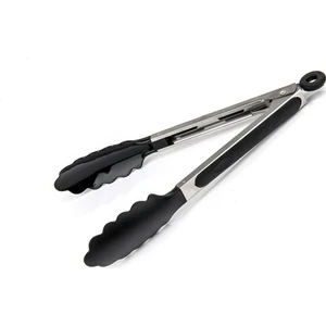Silikon Uçlu Maşa 24 cm Siyah