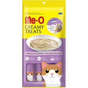 Me-O Creamy Treats Deniz Tarağı ve Ton Balıklı Kedi Kreması 60GRX8 Paket