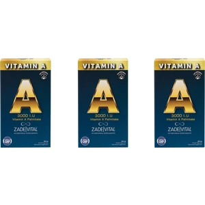 Zade Vital A Vitamini Blister 30 Kapsül 3'lü Paket
