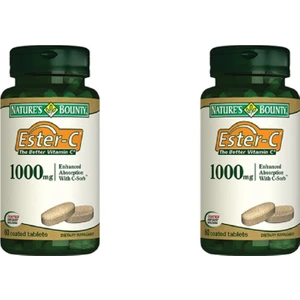 Nature's Bounty Ester C 1000 Mg 60 Tablet 2'li Paket