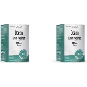 Ocean Krom Pikolinat 200 Ug 90 Bitkisel Kapsül  2'li Paket
