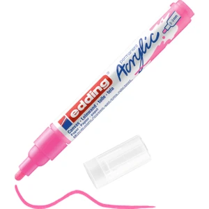 5100 Orta Uçlu Akrilik Markör - Fosforlu-Pembe - 2-3 Mm’Lik Yuvarlak Uç