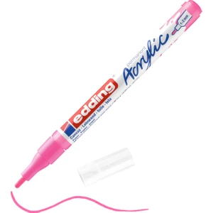 5300 İnce Uçlu Akrilik Markör - Fosforlu-Pembe - 1-2 Mm’Lik İnce Yuvarlak Uç
