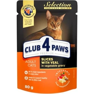 Club4paws CLUB4PAWS Dana&sebze Selection Premium Kedi Maması 80 gr