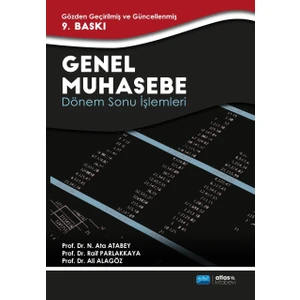 Genel Muhasebe Dönem Sonu Işlemleri