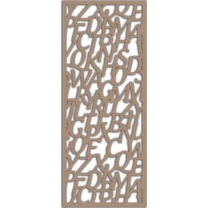 Liar Ahşap Seperatör (Paravan) - KSP-01 - (10 mm) - (69 cm x 139 cm) - (Ham)