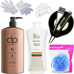 Bio Keratin + Dp Tuzsuz Çörek Otu Yağı Şampuan Brezilya Fönü Seti 6 Parça