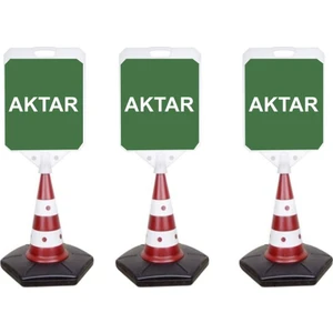 Burada Reklam ve Medikal Aktar Reklam Uyarı Yönlendirme Dubası 3 Adet  A+ Plastik