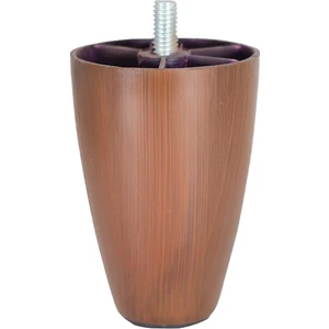 - Armut Plastik Ayak - Baza Ayağı -Koltuk Ayağı - Kanepe Ayağı -  10 cm - Ceviz Renk - 8 Adet  (Kalın vida 3/8)