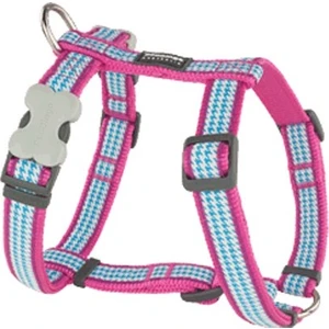Red Dingo Fang It Desenli Pembe Köpek Göğüs Tasması 12MM