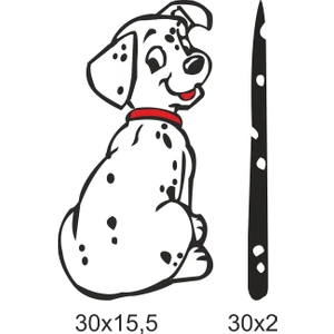 Sticker Atölyesi Dalmaçyalı Araba Arka Cam ve Sileceği Sticker - 15050
