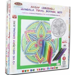 Km-04  Mandala Tuval Boyama Seti 32X32 Cm