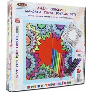 Km-05  Mandala Tuval Boyama Seti 32X32 Cm