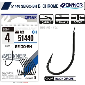 51440 Seigo-Bh Black Chrome iğne