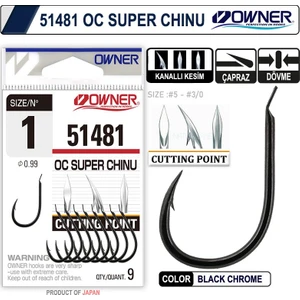51481 Cut Super Chinu Black Chrome iğne