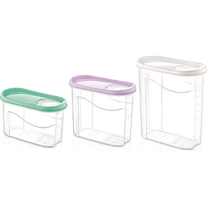 Elite Home Elitehome 3 Lü Erzak Saklama Kabı (1,25 Lt /1 ,75 Lt / 2,5 Lt )